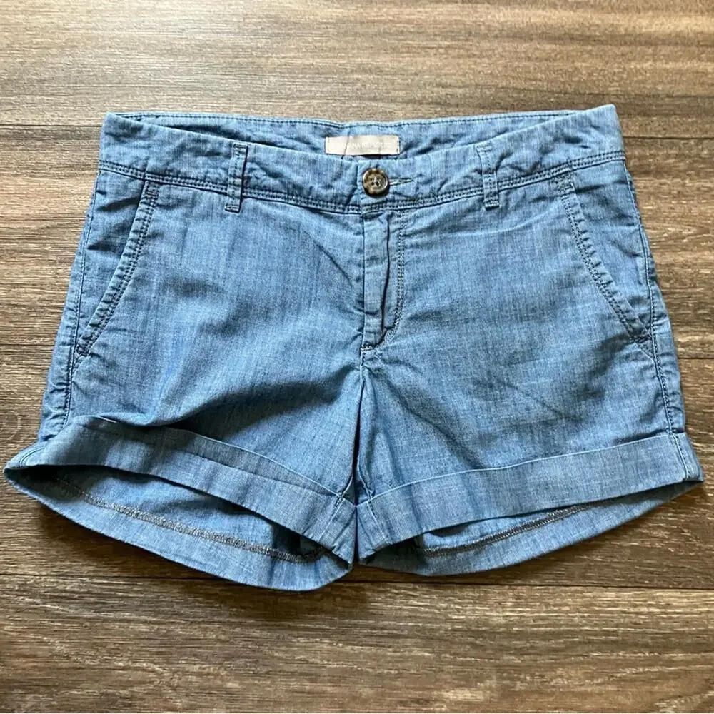 Banana Republic Light Blue Jean Shorts 2p